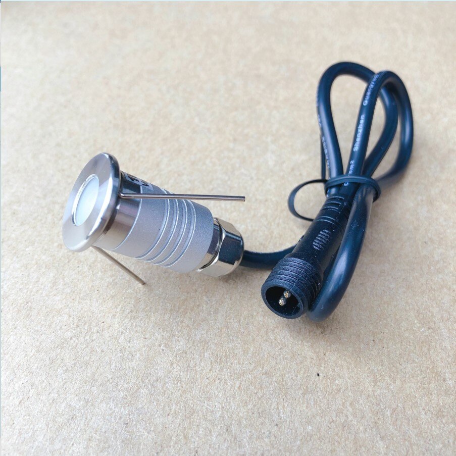 12V Waterproof 1W IP67 Mini LED Underground Light Outdoor Ground Garden Path Floor Buried Yard Spot Landscape Terrace Lighting