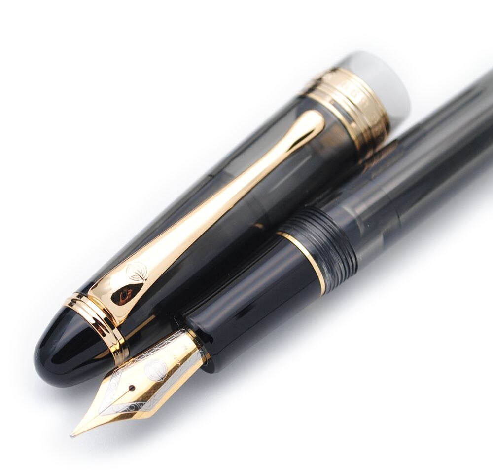 Wing Sung 699 Transluzenten Vakuum Füllung Brunnen Stift EF / F / M Nib Tinte Stift Original Box: Black S Grip M N-G