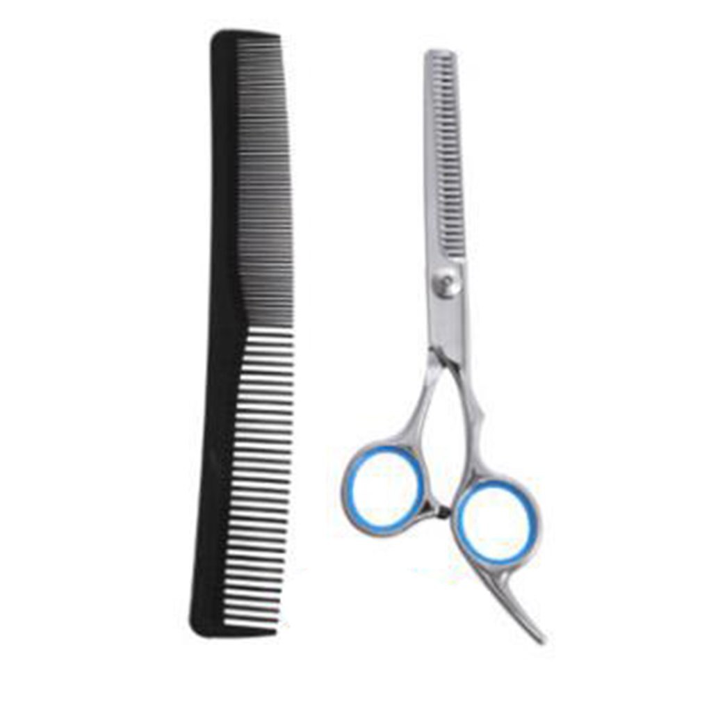 6 feet hair scissors cut hair cutting salon scissor barber thinning shears hairdressing scissors: circle tooth scissor