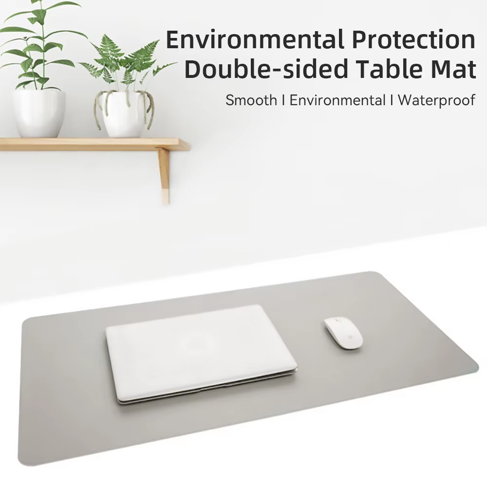 Large Size Office Computer Desk Protector Mat PU Leather Waterproof Non Slip Mouse Pad Desktop Keyboard Desk Pad Gaming Mousepad