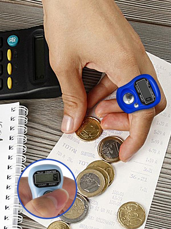 Finger Counter LED Electronic Handheld Tally Counter Clicker Counter Ring Resettable Mini Point Marker Counter For Crochet