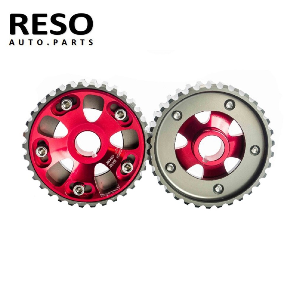 RESO--B-Series Motor Crx Ek Integra 2Pcs Verstelbare Cam Gears Lichtmetalen Timing Gear Voor Honda Civic B16A B16B