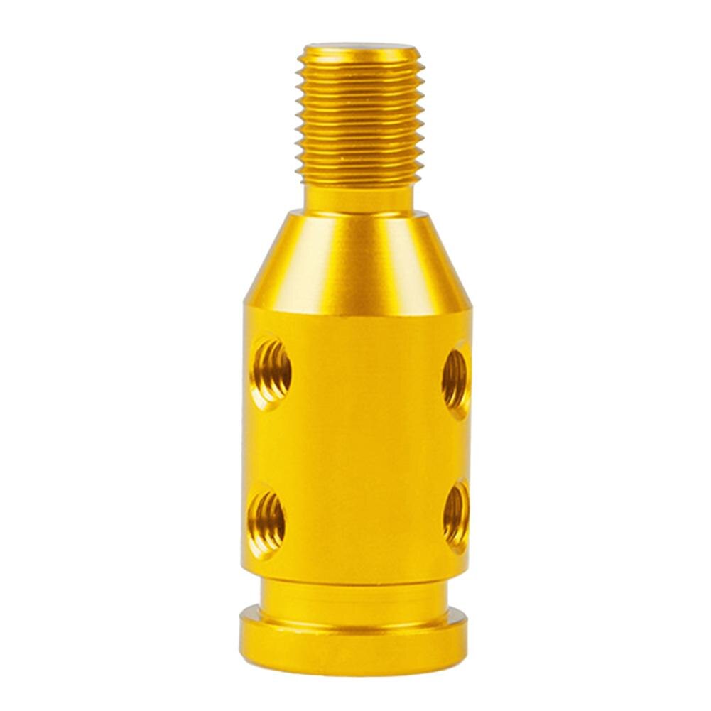 M10 x 1.5 Car Auto Universal Aluminum Gear Shift Knob Adapter Threaded Shifter Car Accessories Supplies Products: Golden