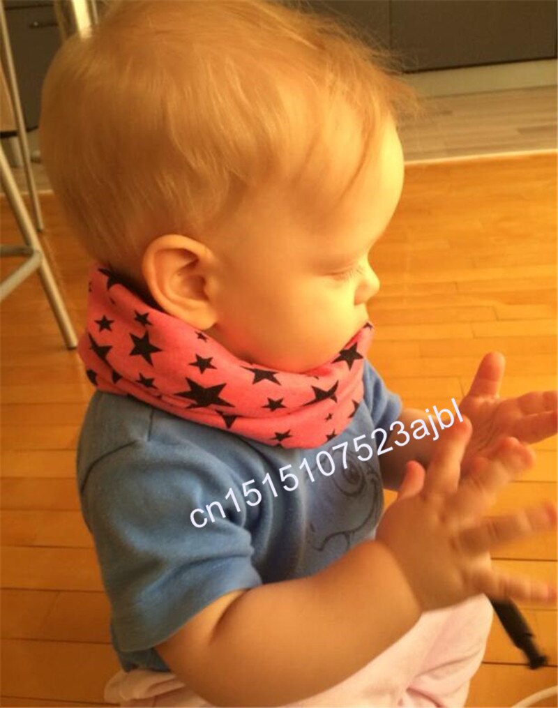 Stars baby bibs Cotton baby scarf Spring Winter Warm Kids Scarf for Boys and Girls Bufandas Infantiles