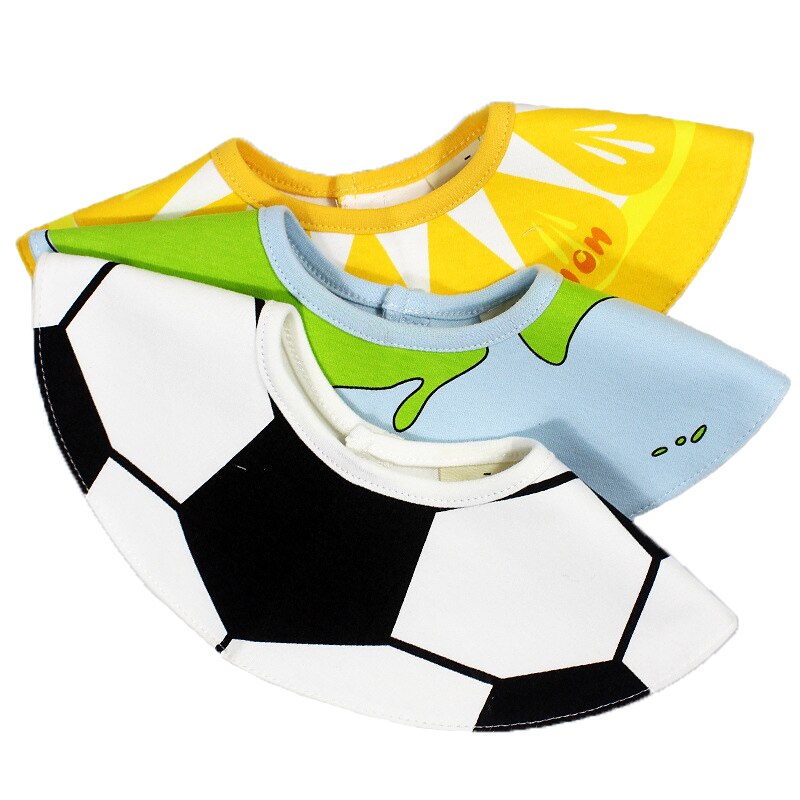 Baby Bandana Slabbetjes 360 Graden Rotatie Fruit Patroon Katoen Baby Peuter Waterdicht Speeksel Voeden Handdoek Accessoires CL5037
