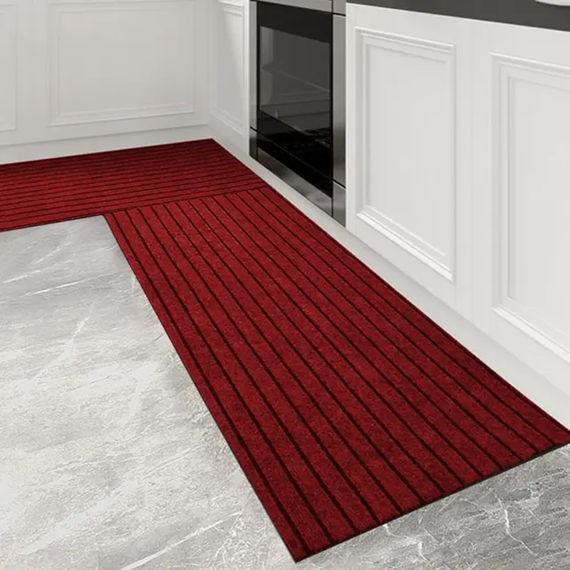 Alfombra de cocina antideslizante absorbente de aceite, alfombra de cocina larga moderna para pasillo, felpudo, alfombra para suelo, alfombra para correr, alfombra de baño, entrada fácil de limpiar