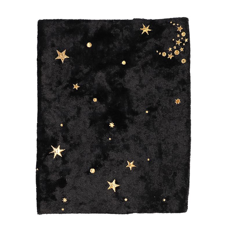 Goud Stempelen Boek Cover Starry Patroon Boek Cover Dagboek Doek Cover Voor Boeken: Black