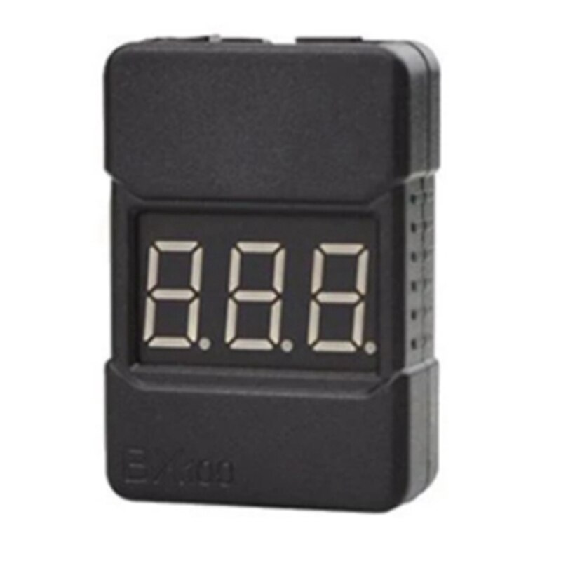 1/2 stuks  bx100 1-8s lipo batterijspanningstester / laagspanningsalarm / batterijspanningstester met dubbele luidsprekers