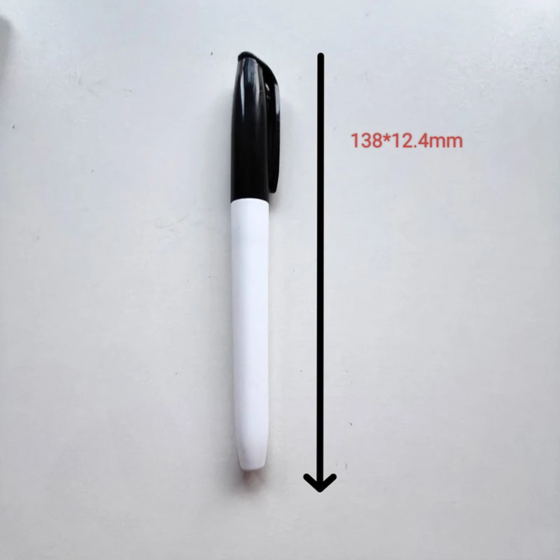 4/12 stuks whiteboard markeerstift af te vegen sneldrogende marker op waterbasis repetitief uitwisbaar zwart voor leraar schoolkantoor