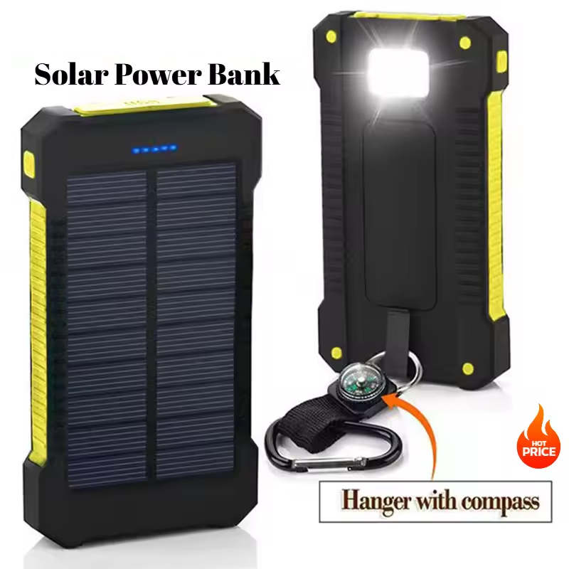 200000 Batterie externe solaire mAh, chargeur Portable de grande capacité, charge rapide, pour IPhone Samsun Huawei Powerbank