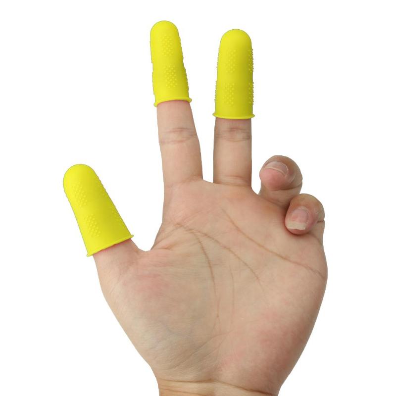 Anti-dérapant pistolet à colle doigt casquettes Silicone doigt couverture manchon protecteur