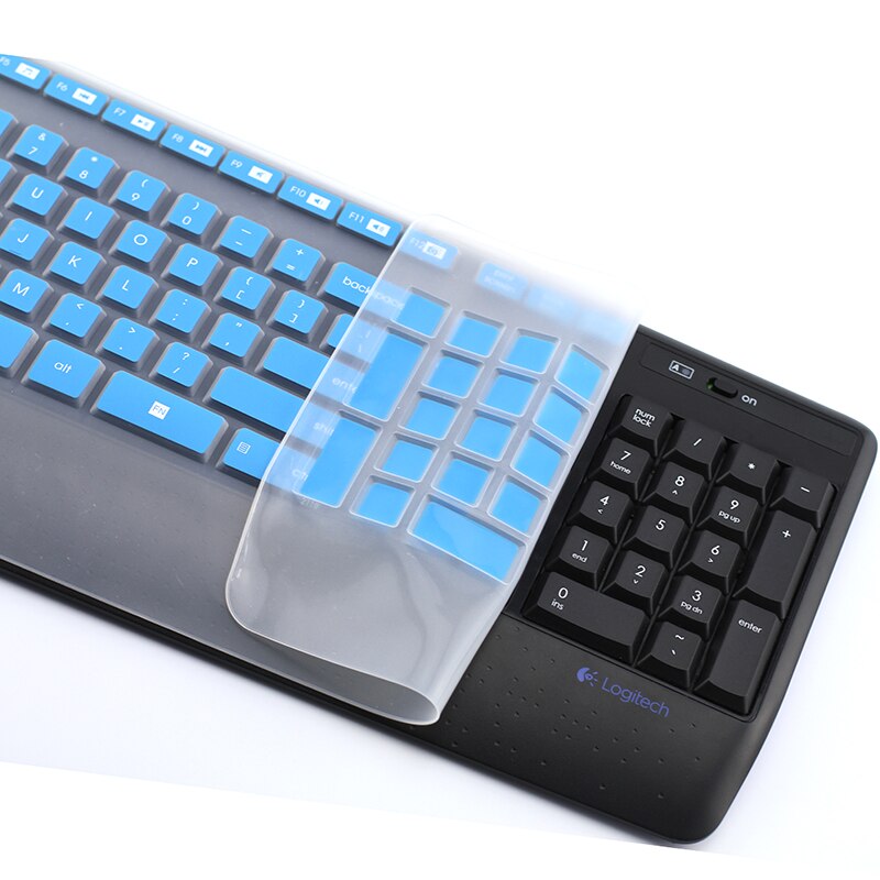 Espl Keyboard Cover For Logitech k345 MK345 keyboard protective film wireless keyboard cover soft silicone dustproof film
