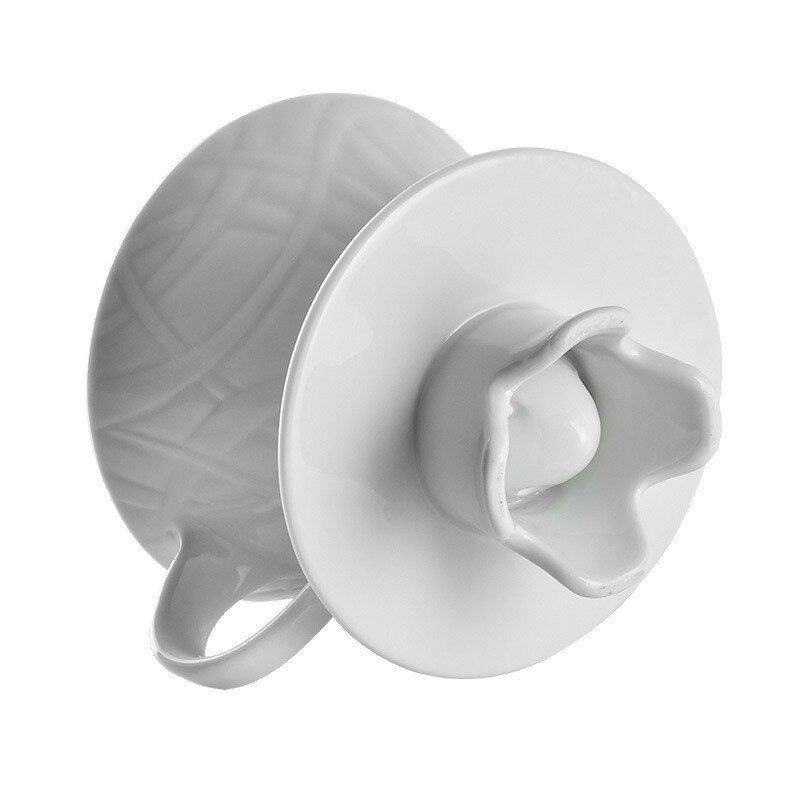 Ceramic Coffee 2-piece Set Large Ceramic Drainage Reusable Coffee Drip Cup V60 Coffee Drip Cup Independent Cup Holder