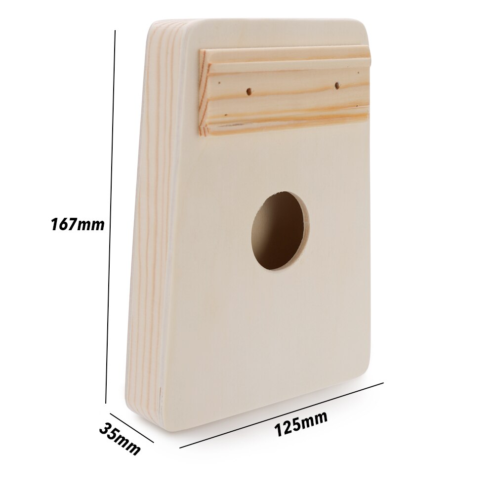 Eenvoudige Montage 17 Toetsen Kalimba Handwerk Diy Kit Hout Vinger Duim Piano 10-Key Kalimba Voor Kinderen Kids Toetsenbord instrument