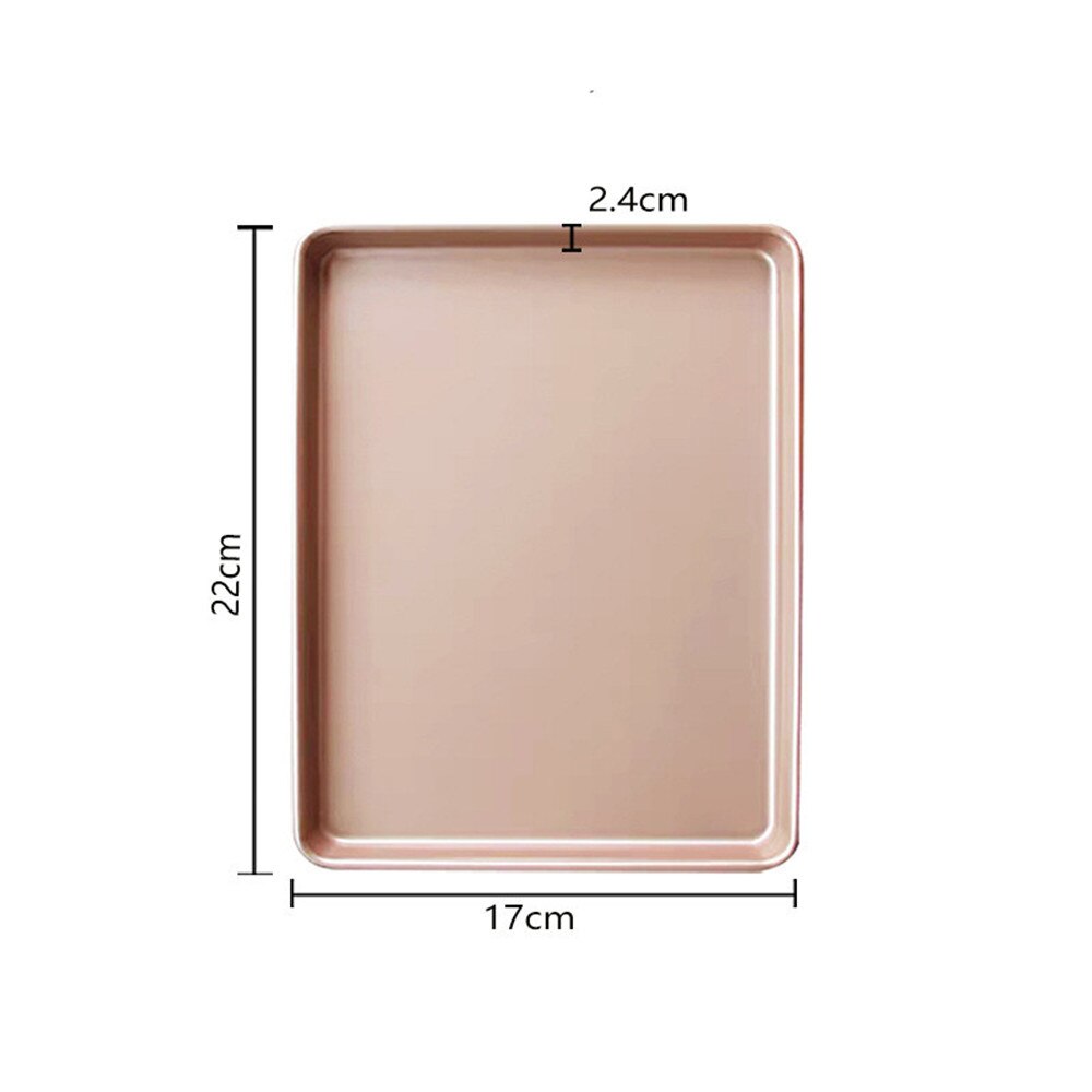 Cake Baking Dish 44*30cm Bakeware Non-stick Baking Dish Bakery Products Bakeware Carbon Steel Bread Oven Dish Rectangle Cake Pan: 22x17x2.4cm