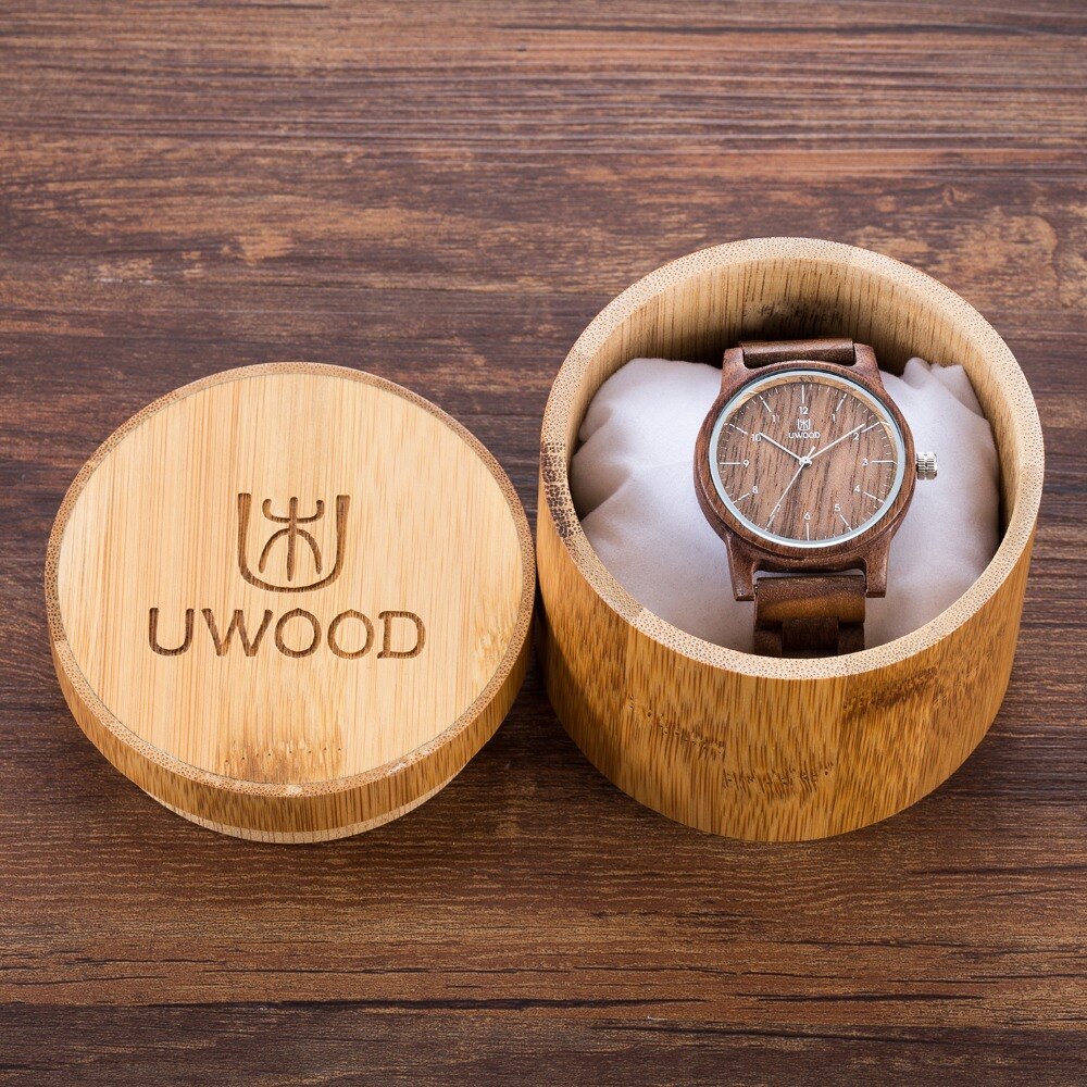 Herenhorloges topmerk luxe dameshorloge houten polshorloges leren of houten band relogio masculino