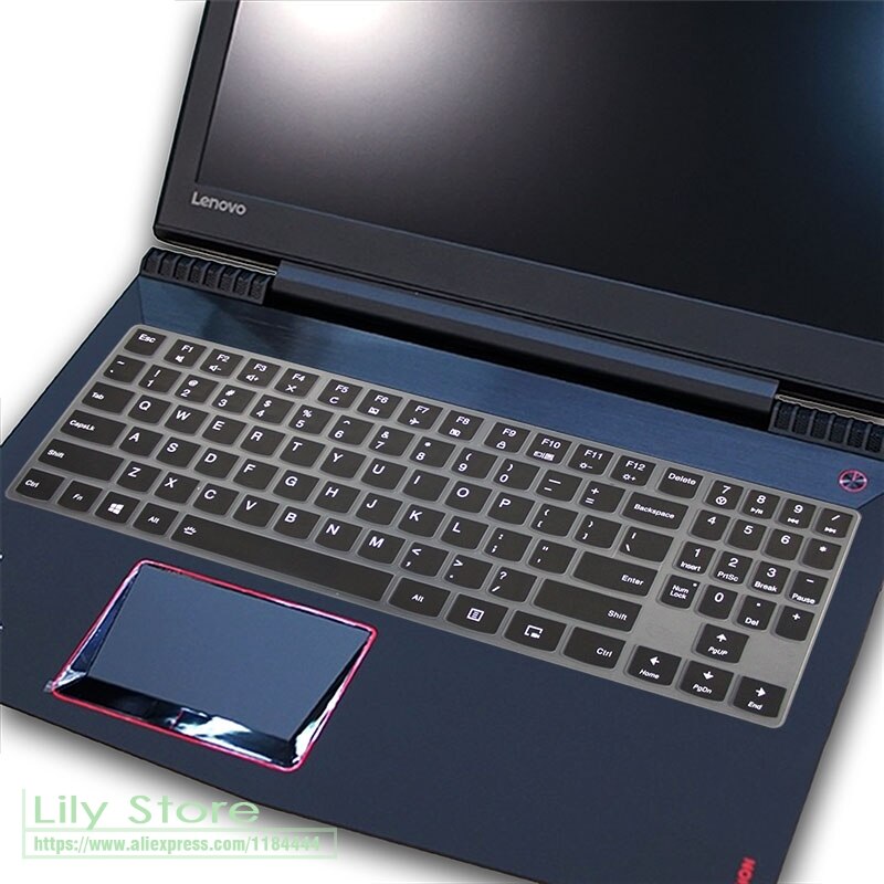 Silikonowe US układ klawiatury Protector skóry do 15.6 ''Lenovo Legion Y720 Y540 Y545 Y530 Y520 R720 Y7000 15'' Y730 Y740 17'': black