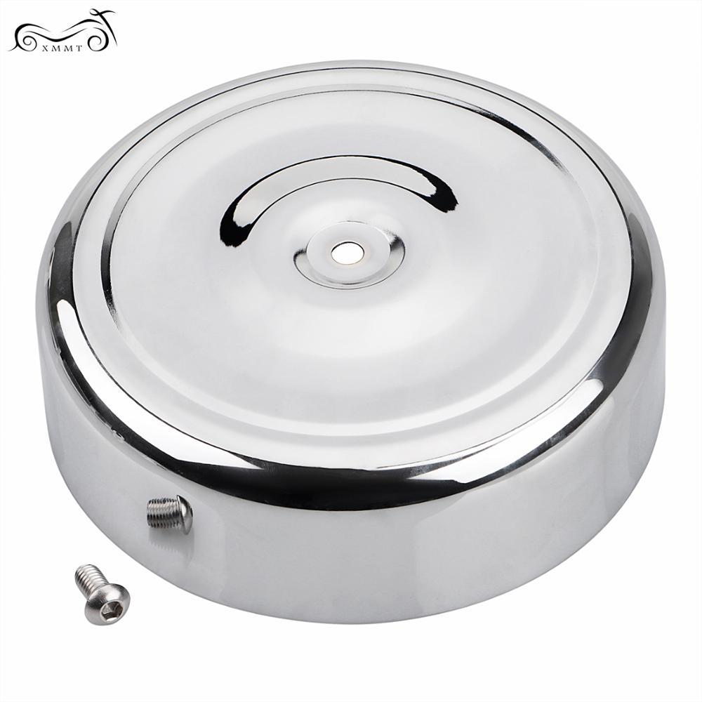 Chrome 7" Air Cleaner Cover Plain For Harley Sportster Softail Low Rider Blackline FXS FLD Dyna FXST FLT FLST