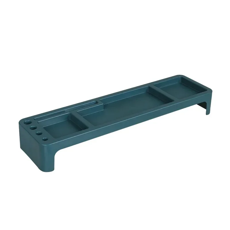 Schreibtisch Organizer Box Büro Tastatur Lagerung Rack Tisch Desktop Lagerung Halter Multigrid Schublade Hause Schreibwaren Lagerung Zubehör: Dunkelgrau