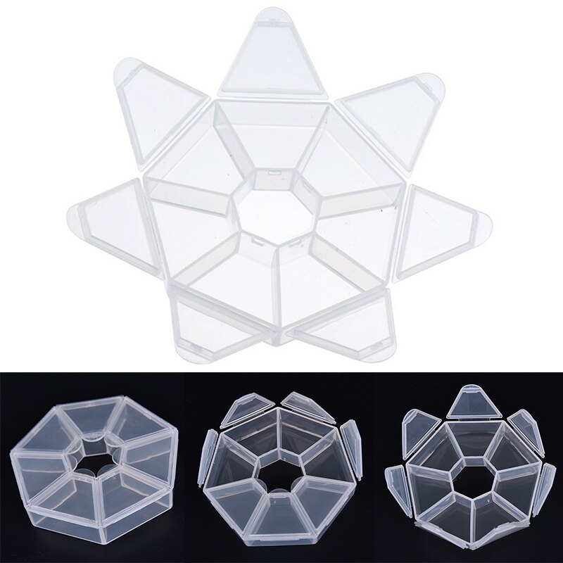 Caja portatil para guardar clips, 1 unidad, 7 Cajas de almacenamiento, caja organizadora de escritorio