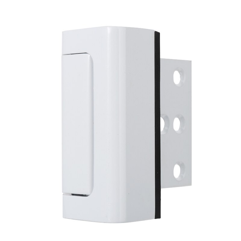 Silver/White Aluminum Door Reinforcement Lock Home Security Defender Lock High Security Door Reinforcement Lock Safety Tool: White