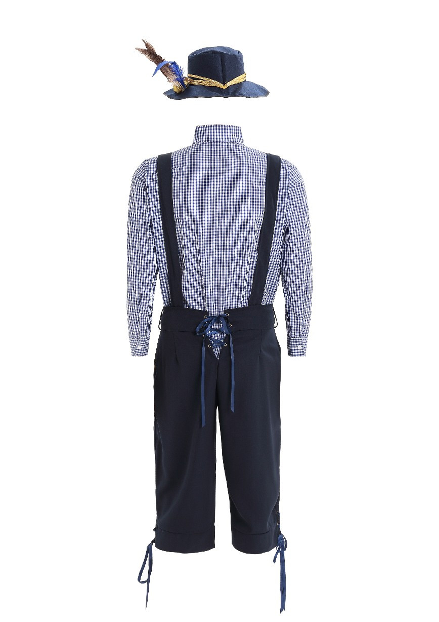 Voksen mann oktoberfest kostymer bayersk oktoberfest ølfestival lederhosen fest cospaly halloween for menn klær