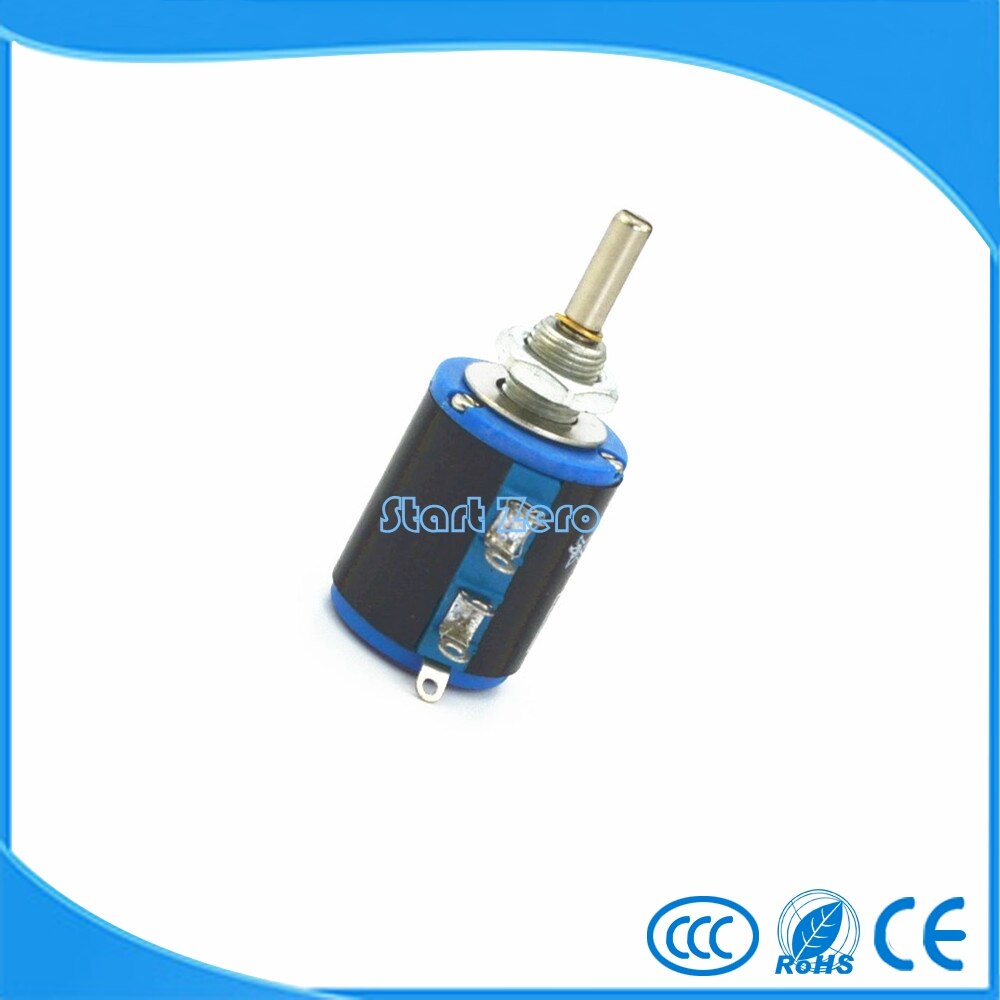 1PCS WXD3-12 Shaft Dia 100R~47K Ohm Rotary side Multiturn Potentiometer wire-wound potentiometer WXD3