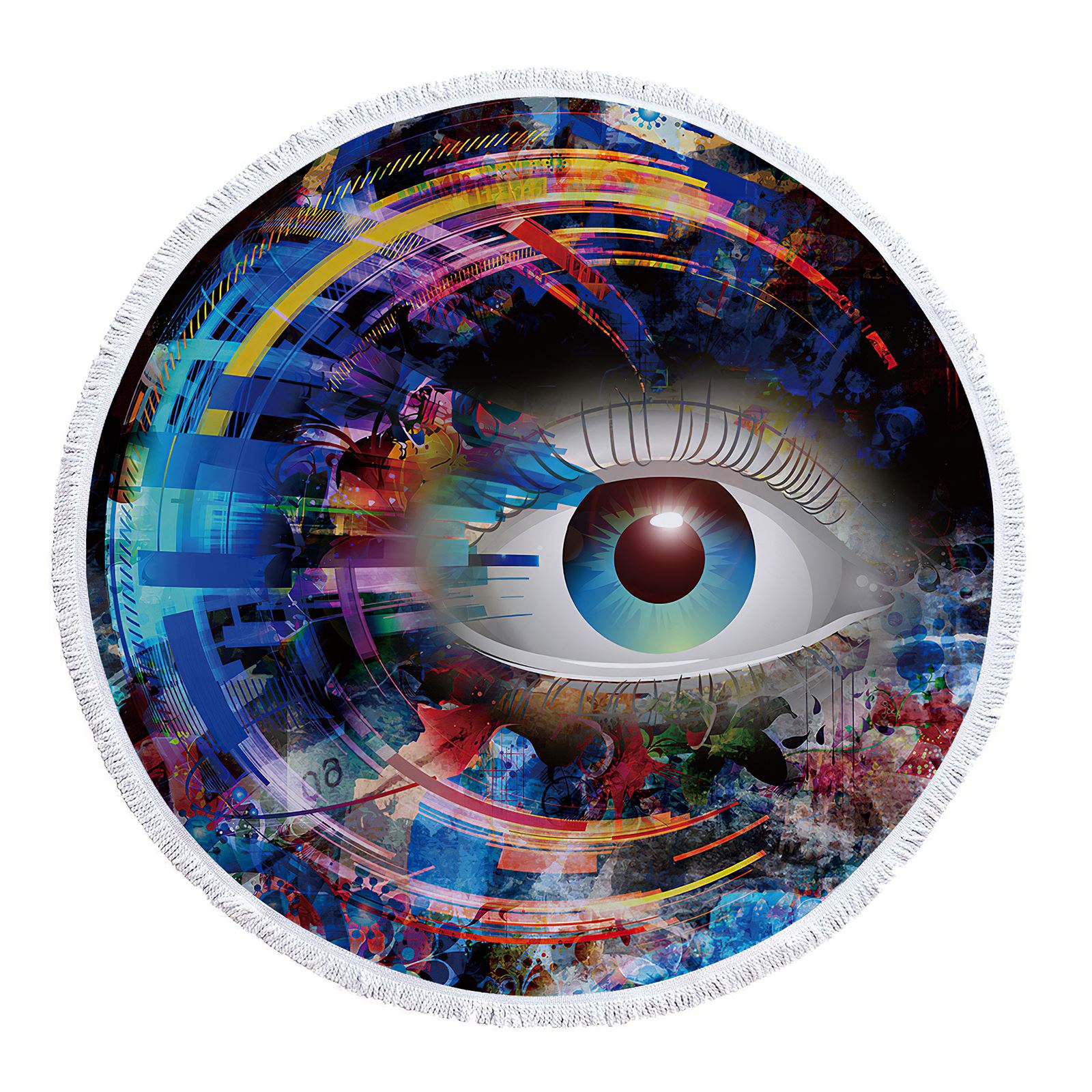 Toallas De playa redondas para verano, toalla De ducha De baño gruesa, 150cm, círculo, playa, natación, Yoga, cubierta: 01