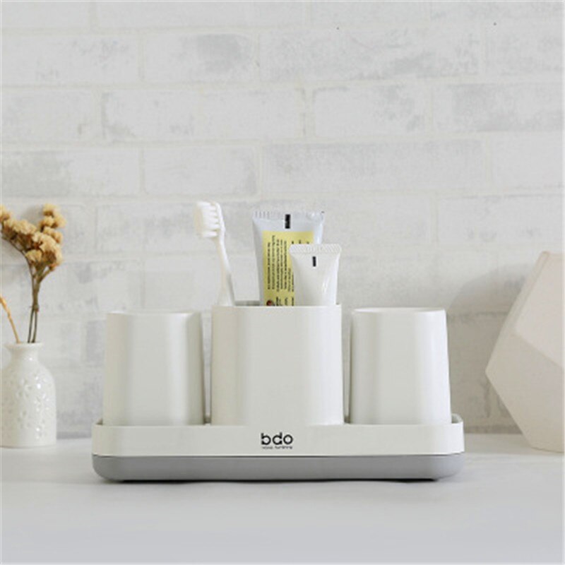 mouthwash cup brush toothbrush holder set simple household bathroom couple brush cup bathroom toothbrush holder wholesa