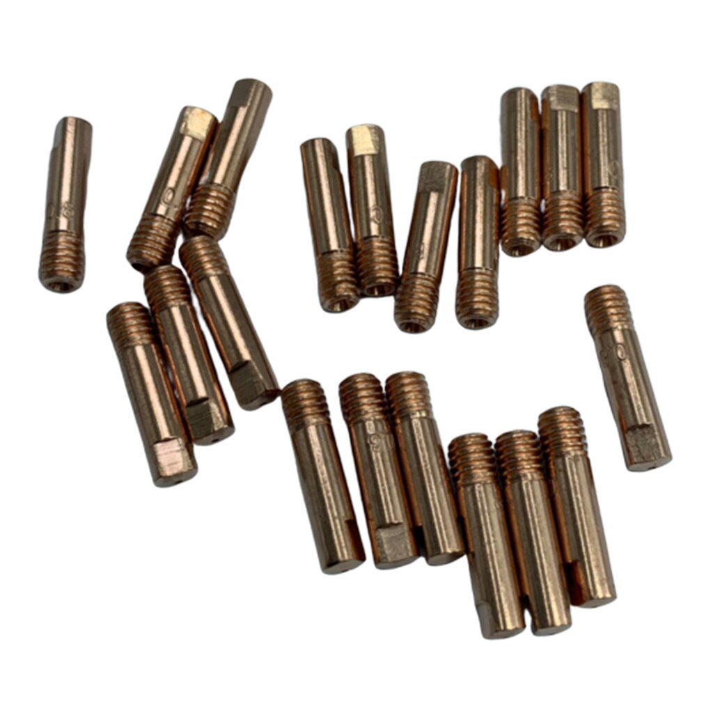 Paquete de 20 boquillas de Metal para soldadura de 15AK, Punta de soldadura de dióxido de carbono ar, cobre