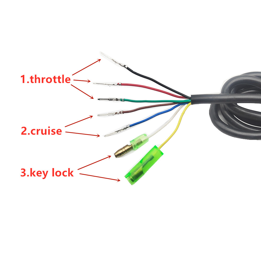 36v/48v velocidade cruzeiro acelerador ebike com bateria de energia display lcd interruptor guiador apertos para bicicleta elétrica/scooter/ebike