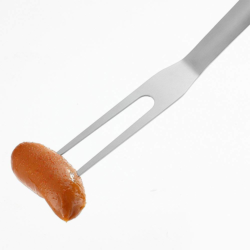 Roast Meat Fork BBQ Skewers Hook Handle Steak Forks Campfire Outdoor Stainless Steel Cooking Tools Meat Claw BBQ Accesories 2pc