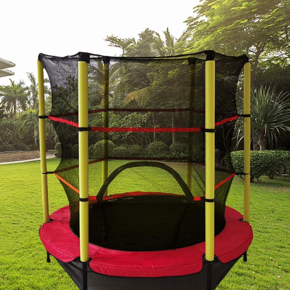 55 Polegada trampolim net de proteção redonda mini cerco net casa almofada segurança saltando net cama guarda exercício brinquedos ao ar livre rebo f5p5