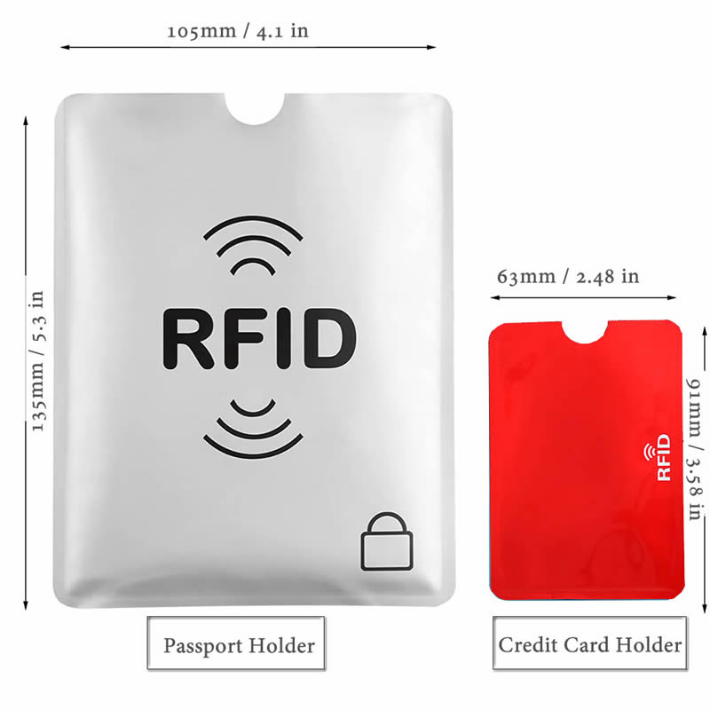 10Stck NFC RFID Karte Ärmel Schutz Anti Scan Aluminium Folie Karte Halfter Identität Diebstahl Schutz Für Bank Kreditkarte Reisepass