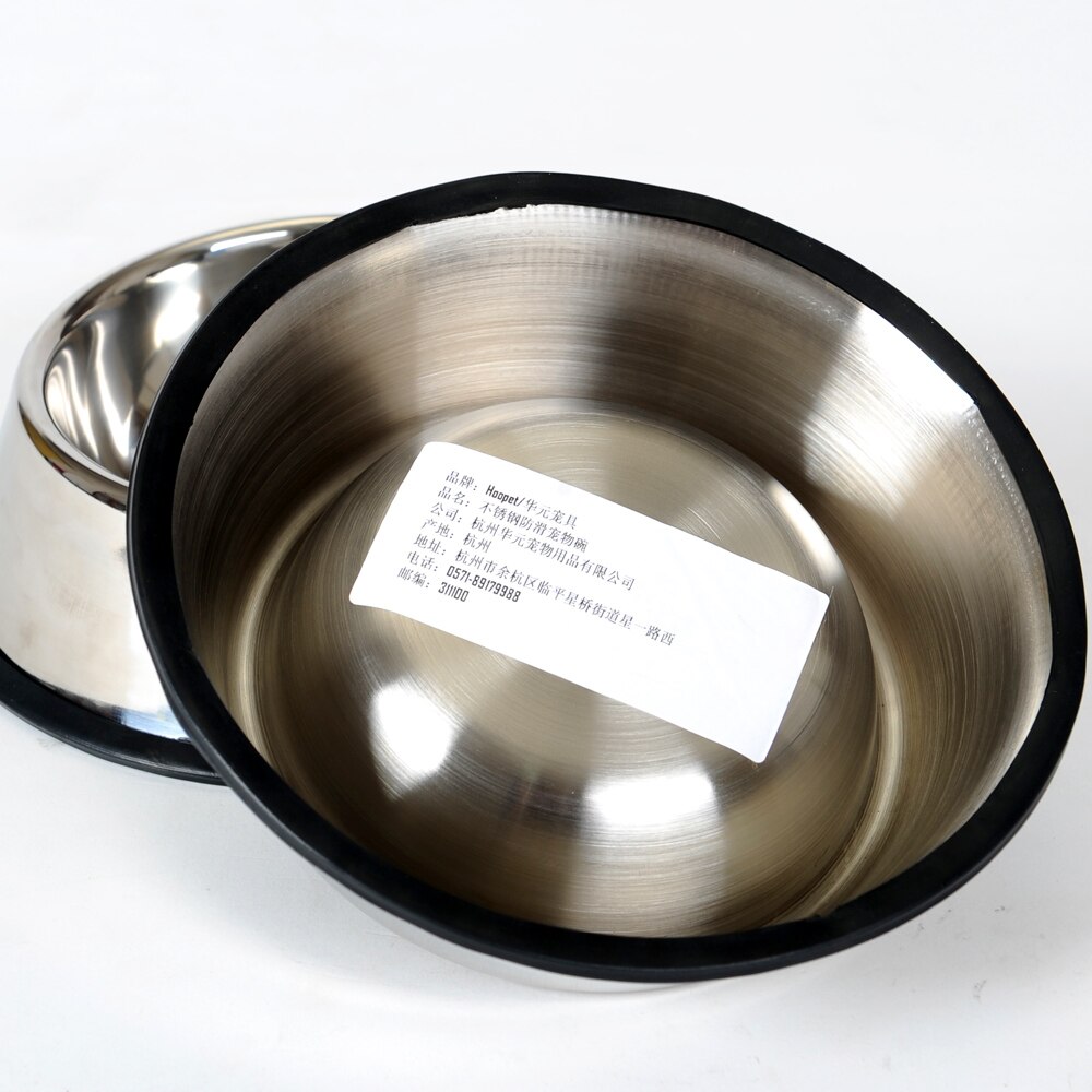 Hoopet pet dog daily products roestvrijstalen voerbakken, voerbak, waterbak