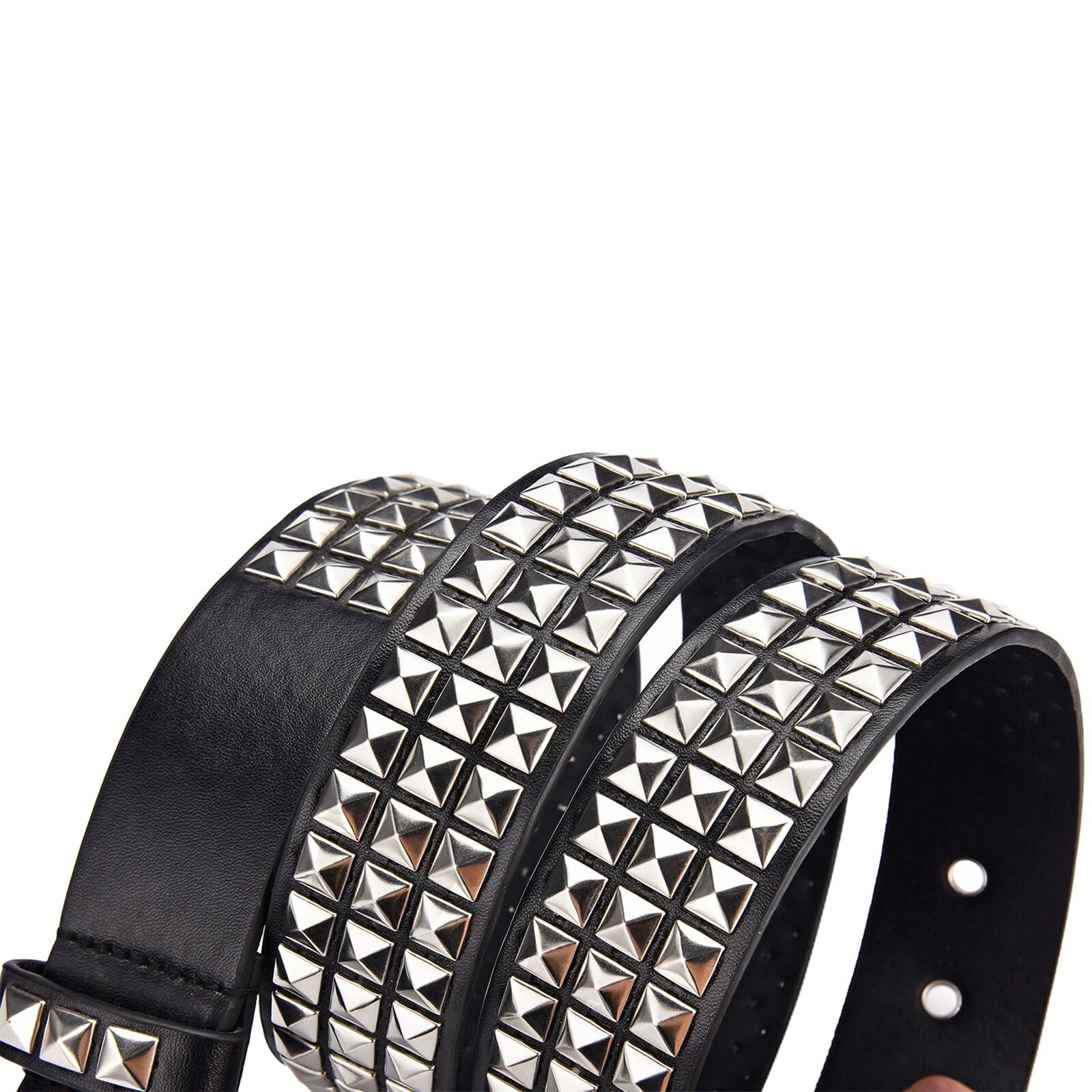 4 Kleuren Vrouwen Vintage Mode Riem Vierkante Kraal Klinknagel Punk Rock Hardware Jeans Vrouwelijke Taille Riemen