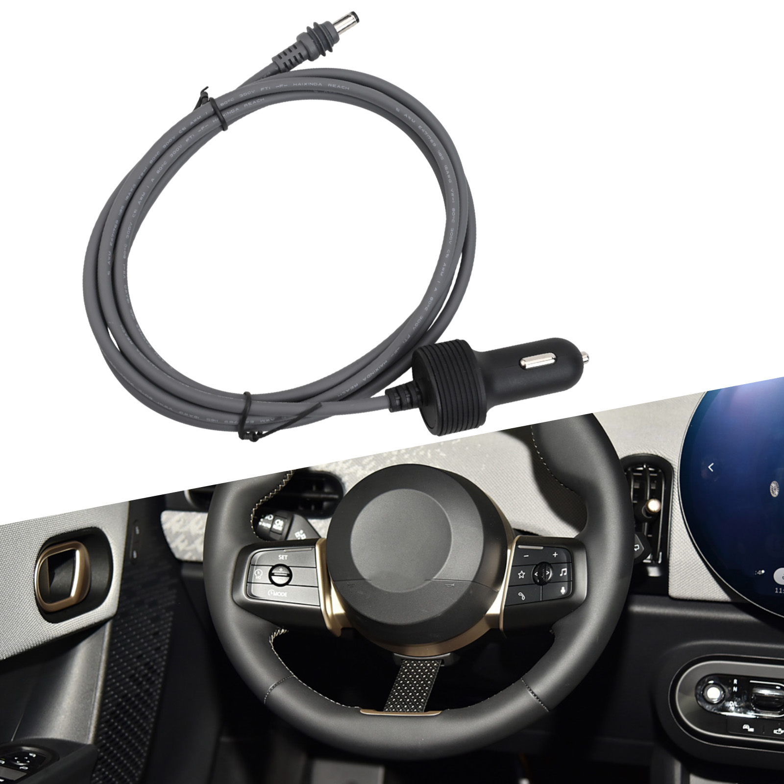 Ładowarka samochodowa Adapter do kabla zasilającego Starlink Mini Adapter ładowarki samochodowej 12V-24V Przewód zasilający DC Akcesoria do kabli zasilających