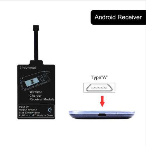 Universal QI Standard Wireless Charger Receiver Adapter Charging Coil Receptor For iPhone 5 5C 5S 6 6S 7 7plus For Android Phone: Type A