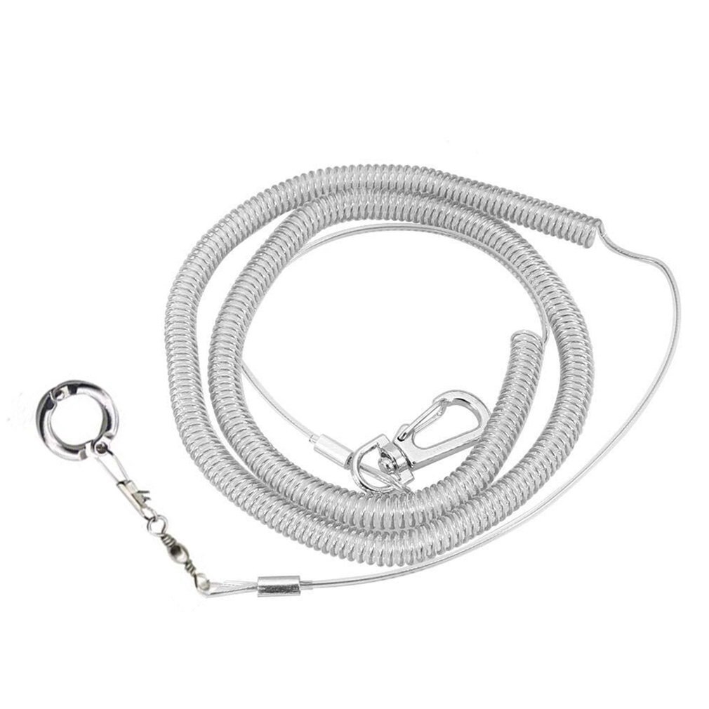 Alloy Leg Ring Flexible Bird Chain Belt Anti Bite Plastic Wire Rope Parrot Bird Outdoor Flight Training Rope: 3.5mm