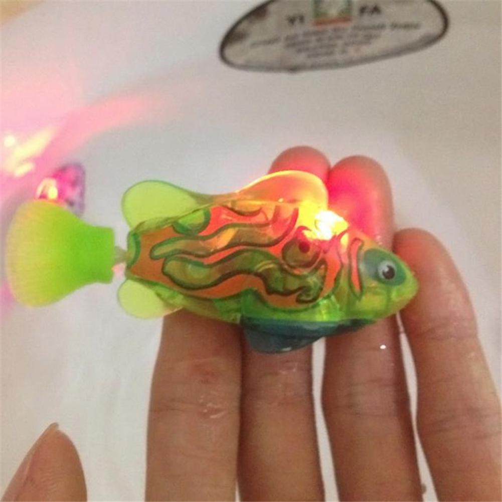 Swimming Electronic Fish Activated Battery Robotic Fish Powered Toy For Children Kid Bathing Toys Multi-Colored