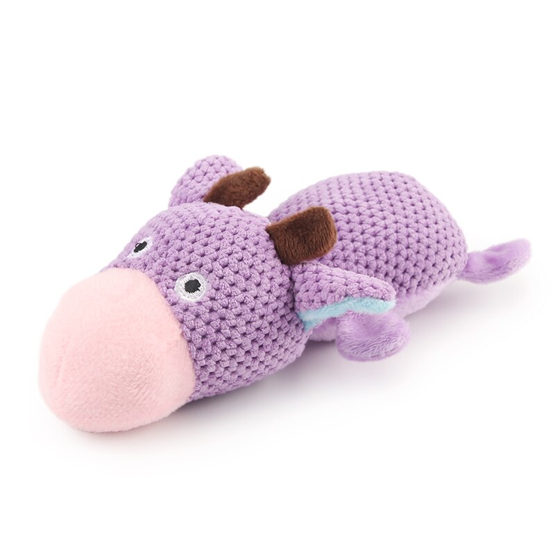 Small Dog Toy Rabbit Plush Pet Toy Hedgehog Puppy Sound Squeak Soft Toys For Dog Play: O