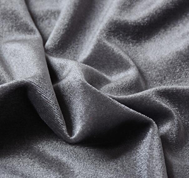 Tissus soyeux en velours doux de 50x150cm, pour vêtements de luxe, rideau Textile de maison