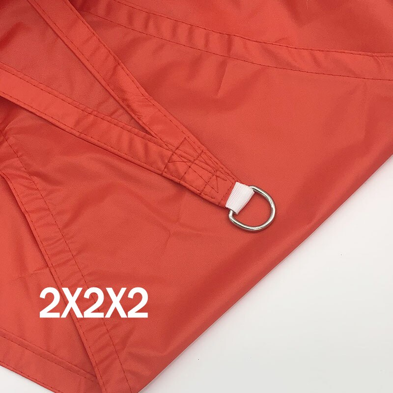 Waterdichte Zon Onderdak Driehoek Zonnescherm Bescherming Outdoor Luifel Tuin Patio Zwembad Zeil Luifel Camping Schaduw Stofkap: Red 2x2x2m