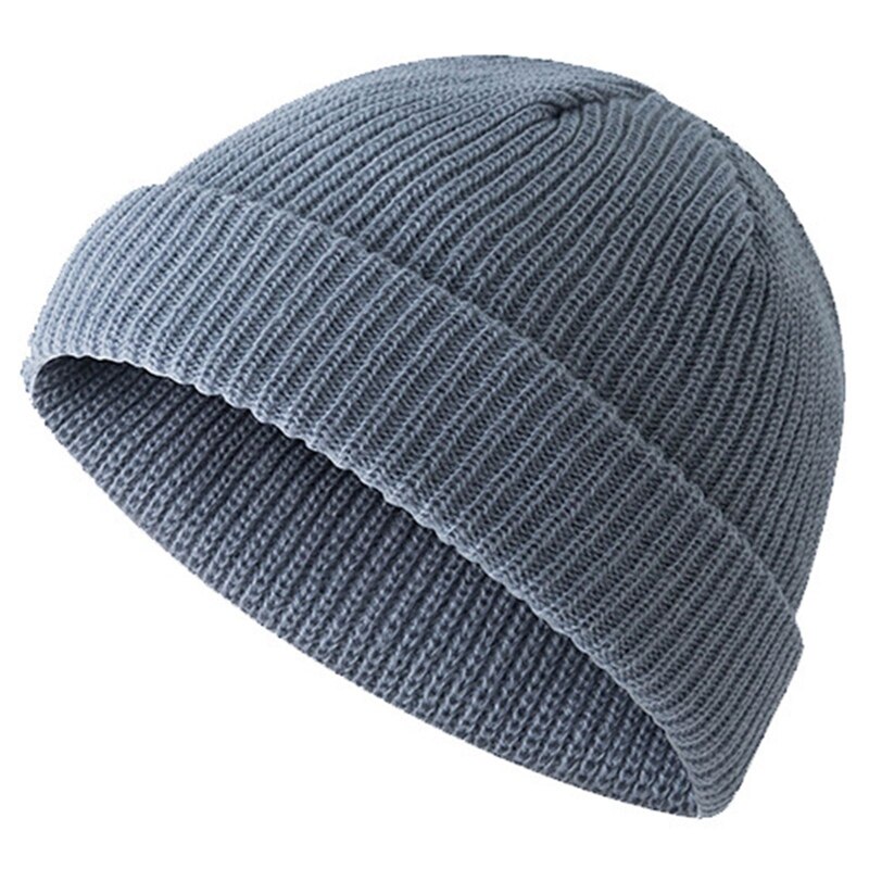 Unisex Beanie Hat Ribbed Knitted Cuffed Winter Hat Warm Short Beanie Casual Solid Color Skullcap Baggy For Adult Men Beanie: LGY