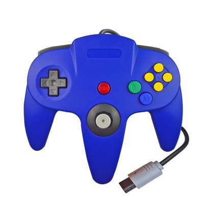 Gamepad Wired Controller Joypad For Gamecube Joystick Game Accessories For Nintend N64 For PC Computer Controller: blue