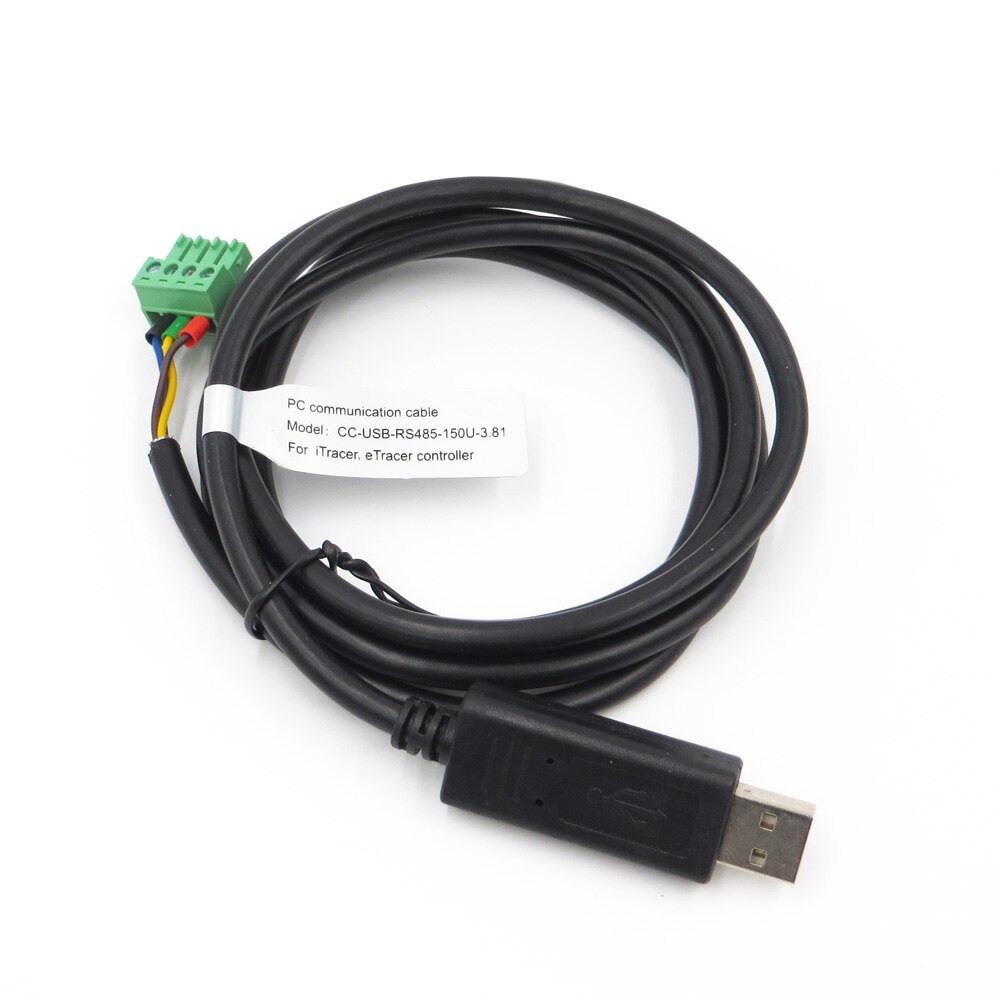 Tilslut ledning cc-usb -rs485-150u-3.81 pc kommunikationskabel til epsolar itracer etracer mppt solpanelopladning