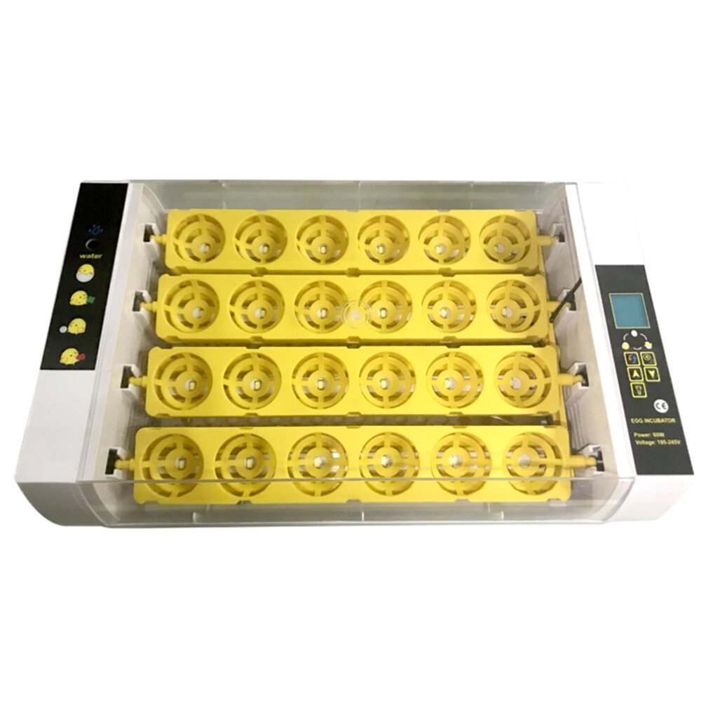 Upgraded version 24 Eggs Automatic incubator with illuminated egg function neutral and no logo Digital Turning