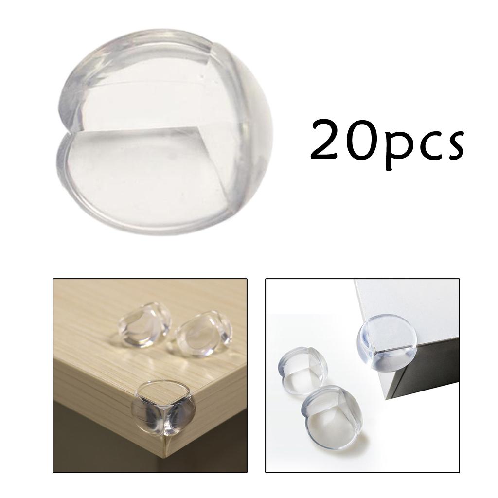 Protecteur d&#39;angle transparent, épais, facile à utiliser pour les enfants, 20 pièces