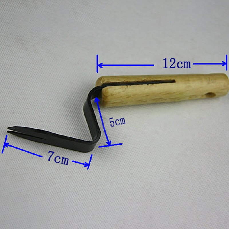 Transplanting Digging Tool Multi Purpose Wood Handle 1Pcs Weeding Tools Stainless Steel Manual Gardening Supplies Weeder Fork