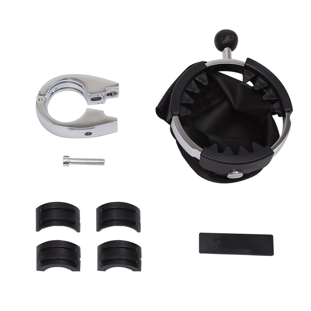 Portavasos Universal para motocicleta, soporte giratorio de 360 °, cesta de bebidas para manillar de 7/8 "y 1", 1-1/4 ", para Harley, Honda, Yamaha, Suzuki